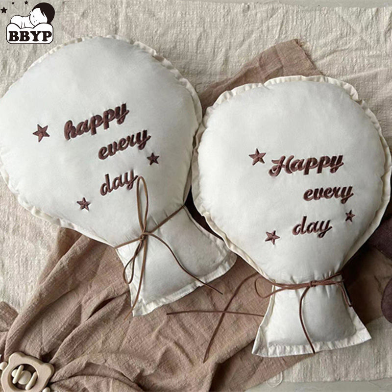 Baby Nursery Embroidery - 2Pcs Cotton Embroidery Balloon Wall Hanging