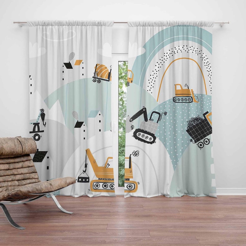 Baby Nursery Curtains - Baby Boy Nursery Curtains Rainbow Cloud