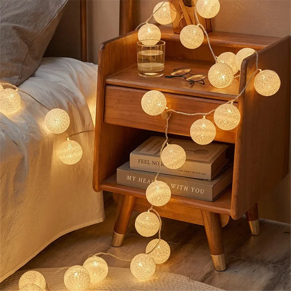 Baby Nursery Light - Halloween Cotton Garland Balls Lights String