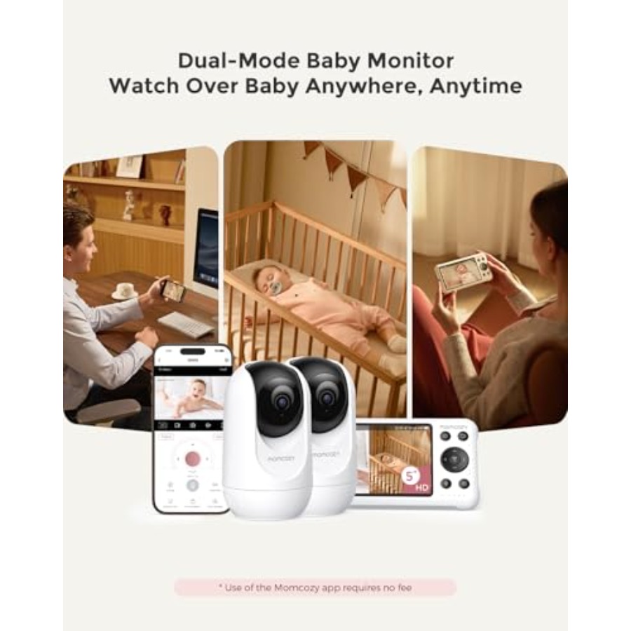 Smart WiFi baby monitor for ho - Baby Monitor Split Screen 评论和价格