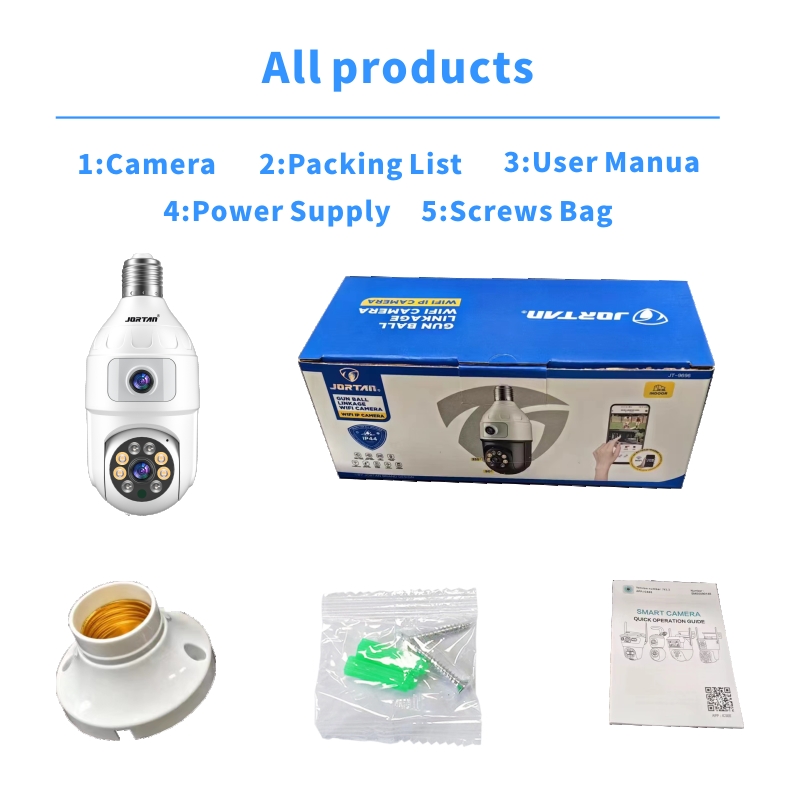 4MP Bulb E27 Dual Lens 360 Ind - Baby Monitor Split Screen 评论和价格