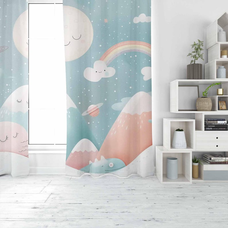 Mountain Rainbow Baby Nursery  - Baby Nursery Curtains 评论和价格