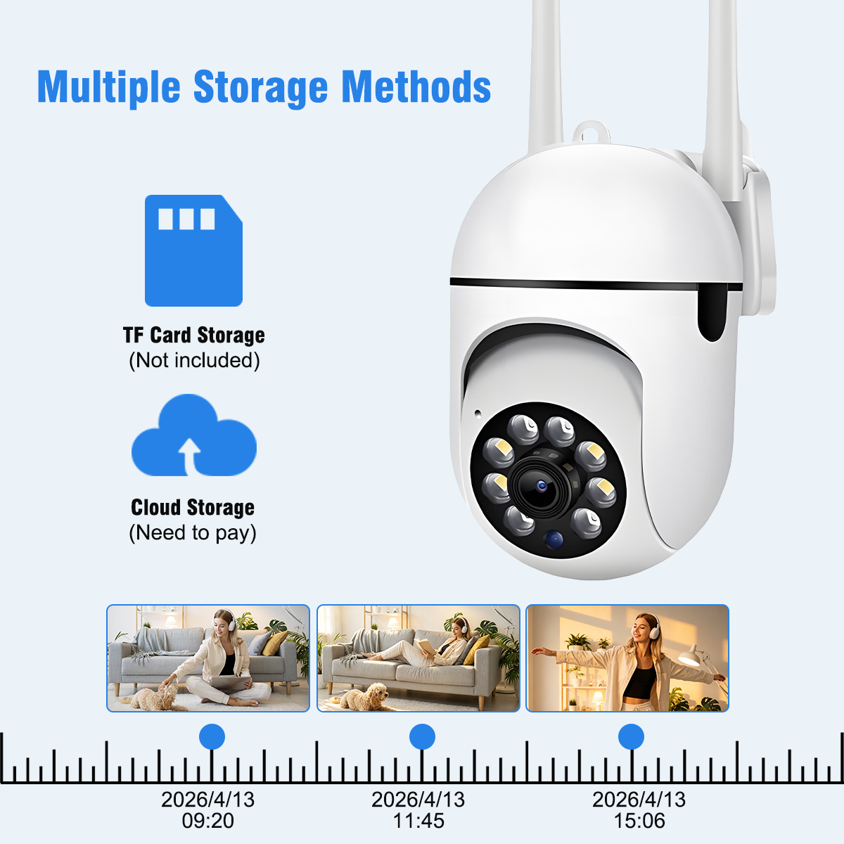 8MP Wireless network outdoor c - Baby Monitor Split Screen 评论和价格