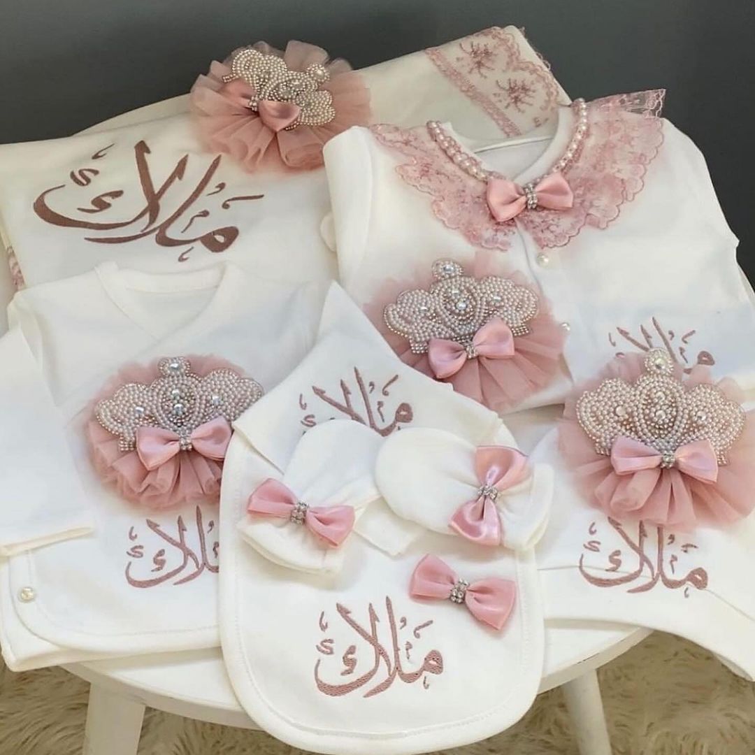 Dollbling 5pcs Newborn Welcome - Baby Nursery Embroidery 评论和价格