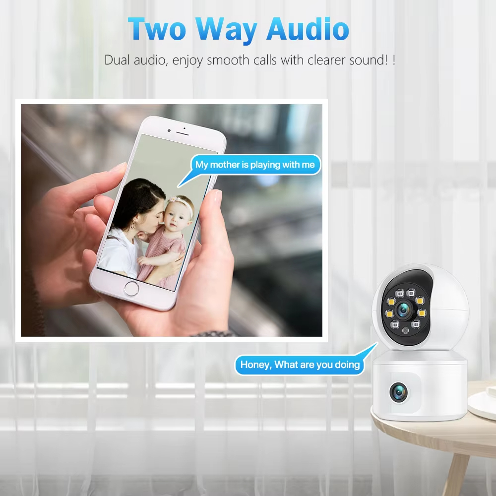 6MP ICSEE WiFi IP Camera Dual  - Baby Monitor Split Screen 评论和价格