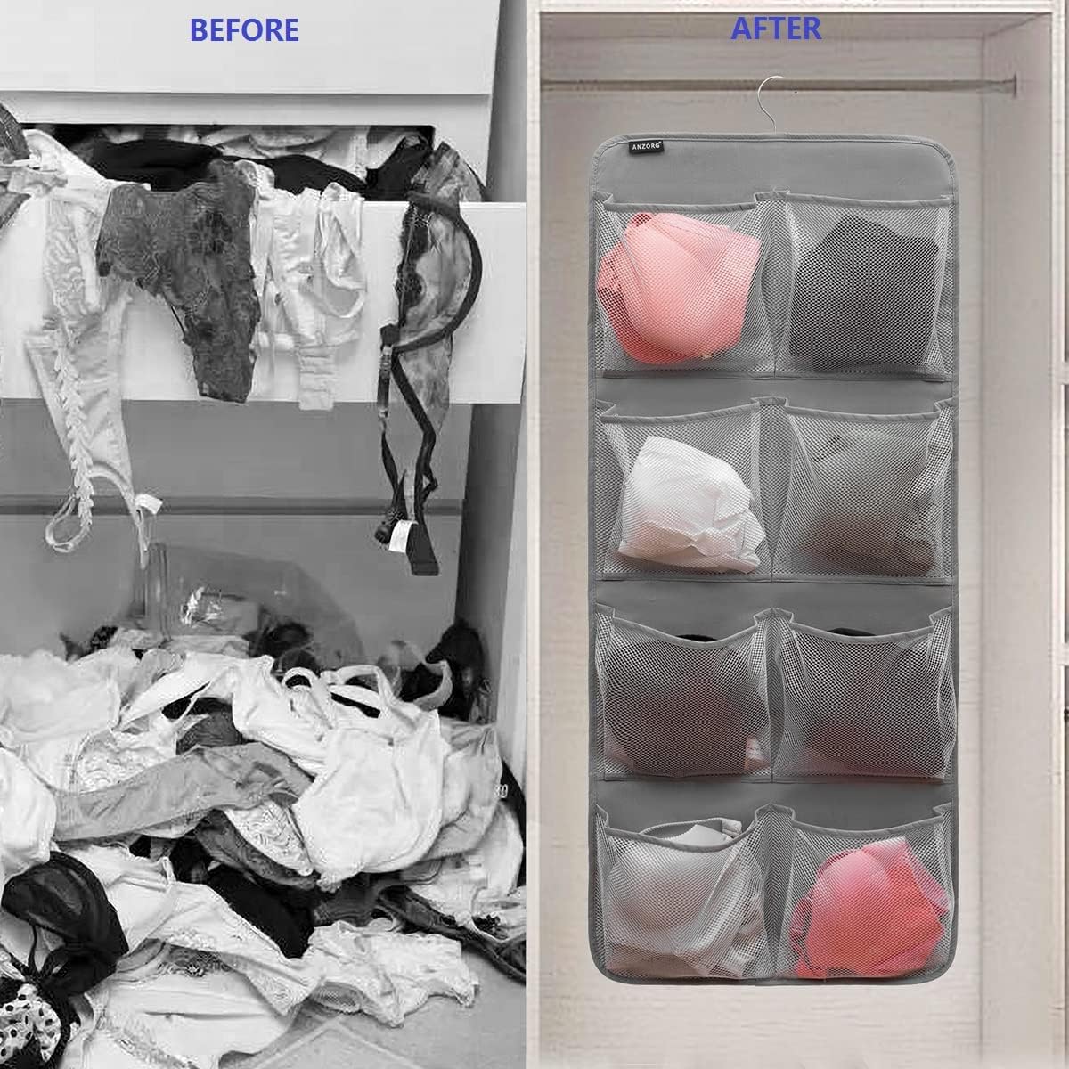 Dual-Sided Hanging Closet Orga - Closet Organizer Baby 评论和价格