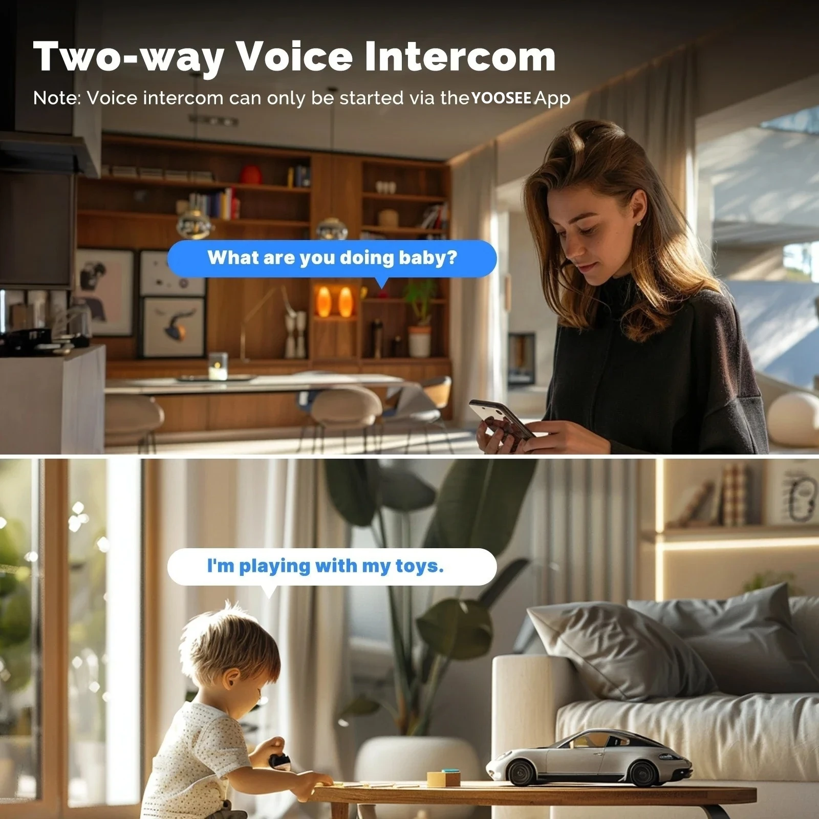 8MP WiFi IP Camera Dual Lens B - Baby Monitor Split Screen 评论和价格