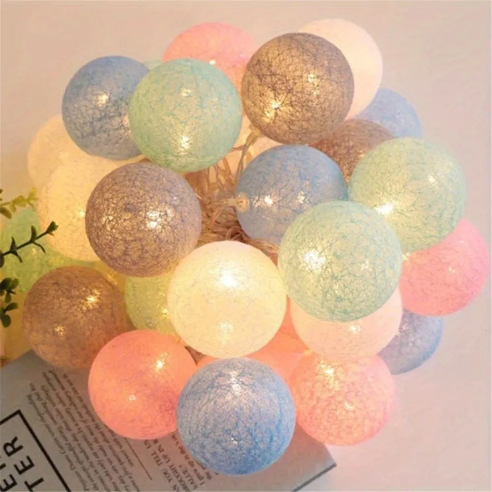 Halloween Cotton Garland Balls - Baby Nursery Light 评论和价格