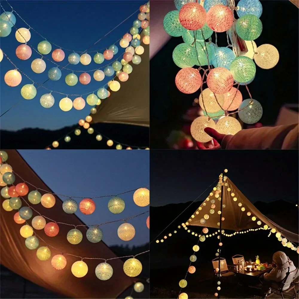 Halloween Cotton Garland Balls - Baby Nursery Light 评论和价格