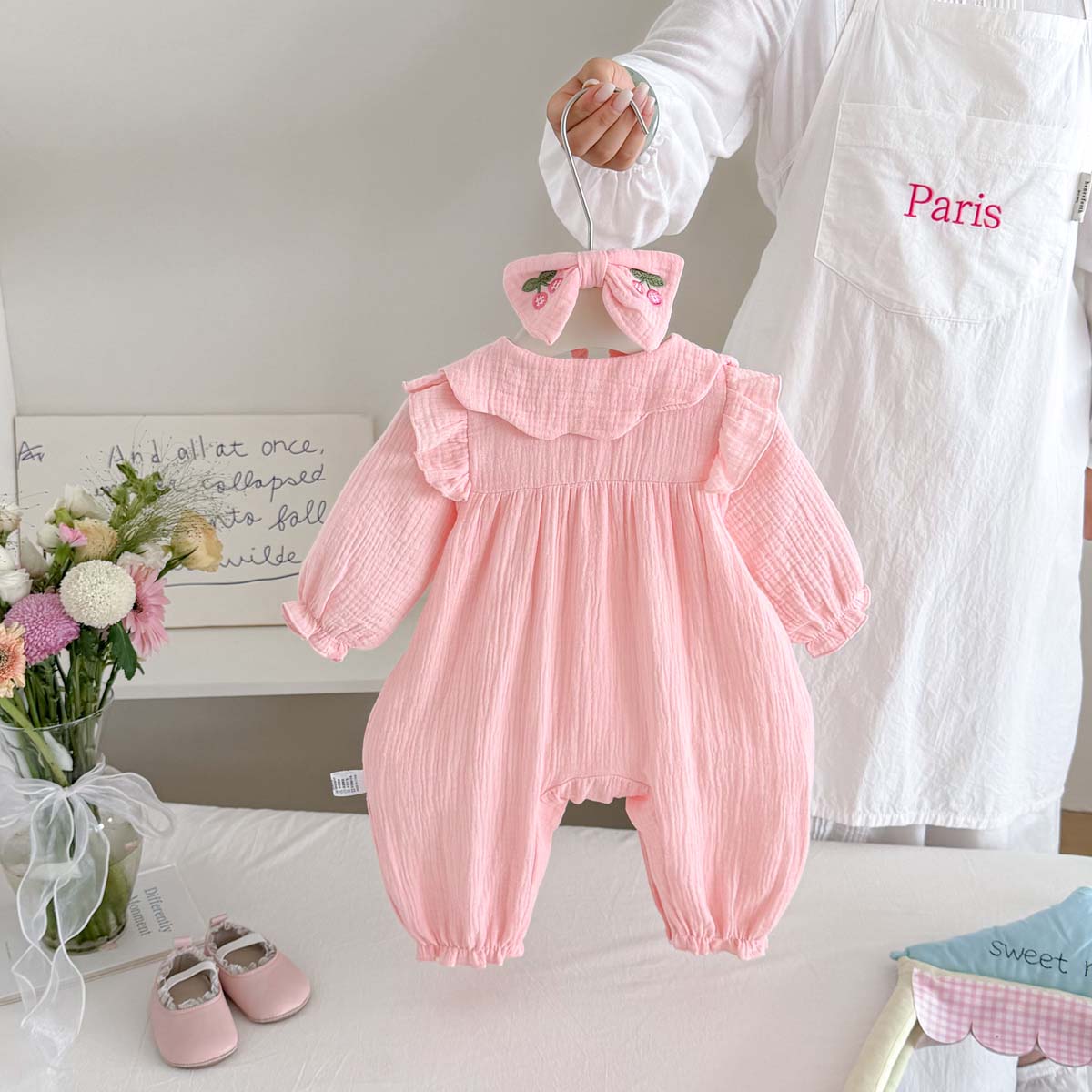 Newborn Baby Girls Spring Autu - Baby Nursery Embroidery 评论和价格