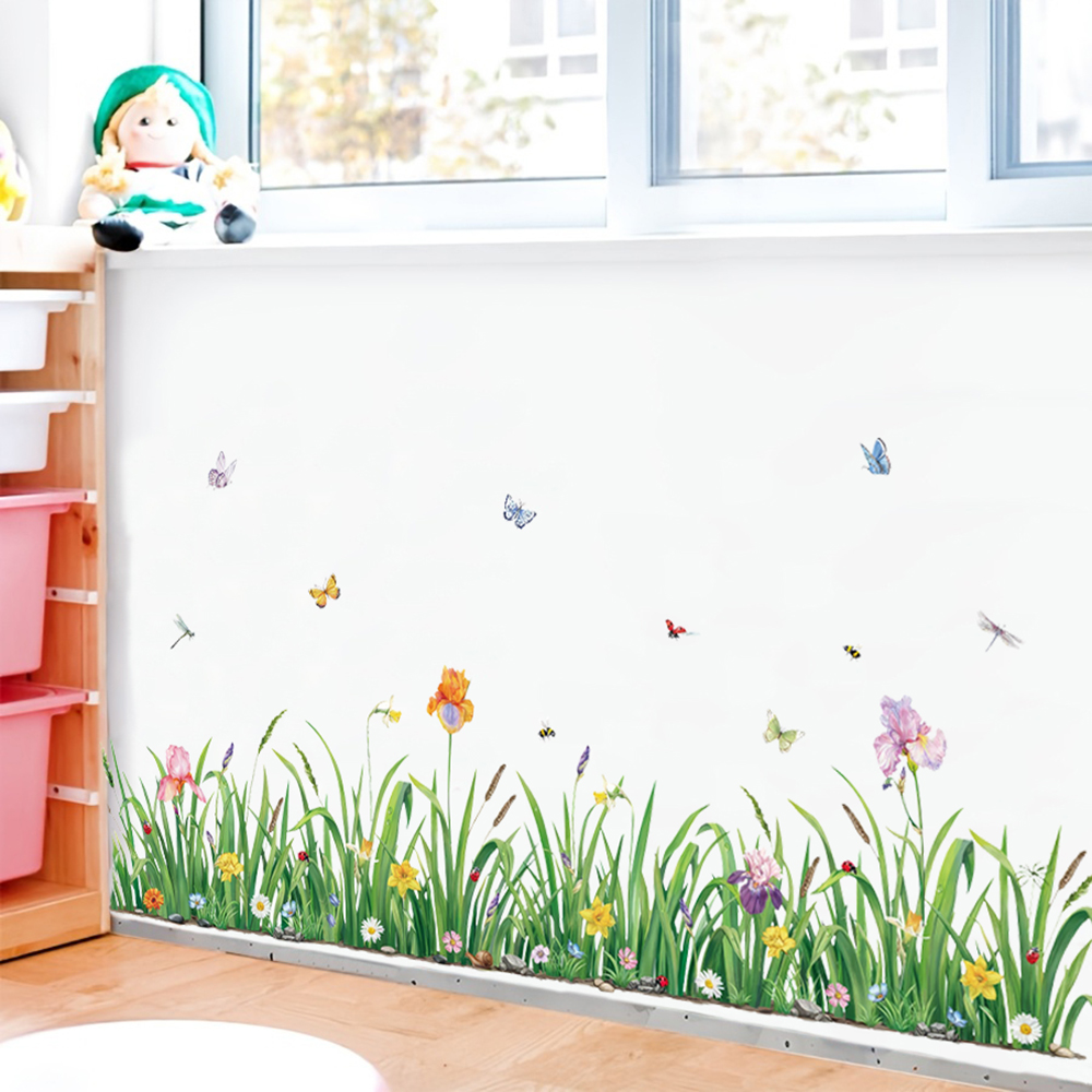 Green Grass Flowers Borader Wa - Baby Nursery Plants 评论和价格