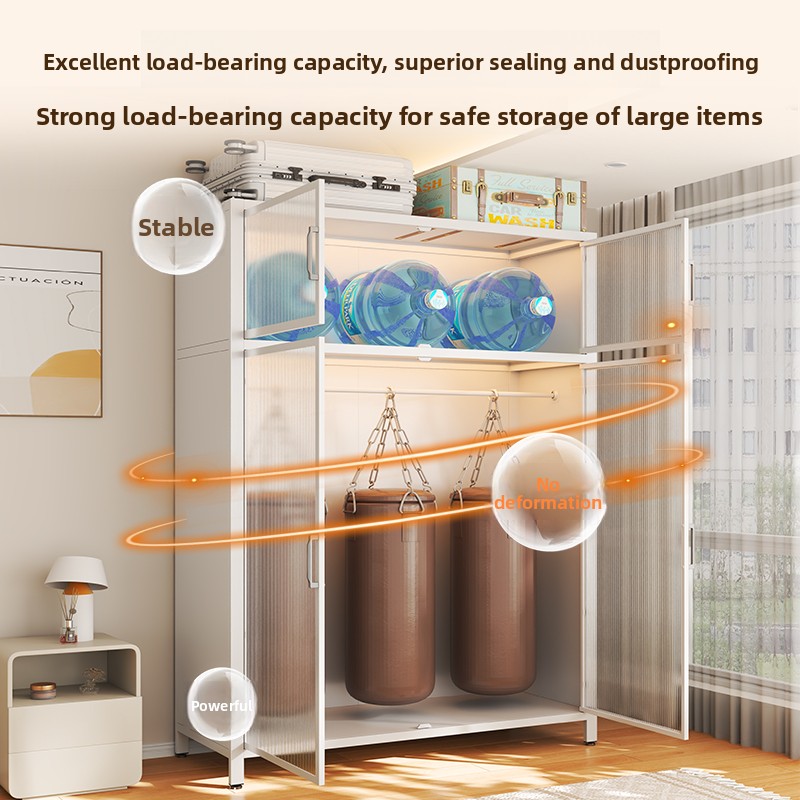 Steel Glass Wardrobe Closet Be - Closet Organizer Baby 评论和价格