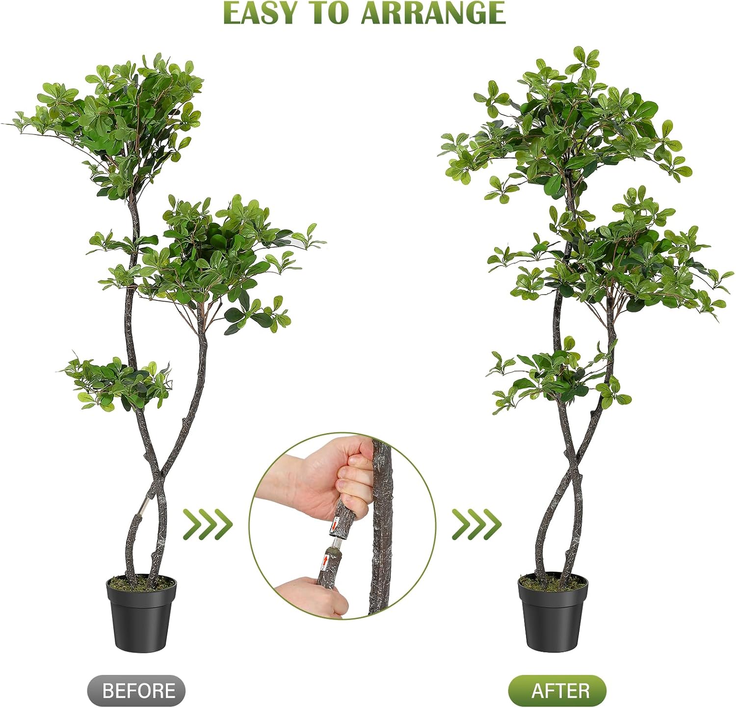 Artificial Plants Indoor, 5/6  - Baby Nursery Plants 评论和价格