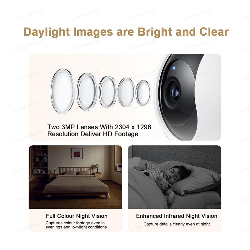 XIAOMI Smart Camera C300 Dual  - Baby Monitor Split Screen 评论和价格
