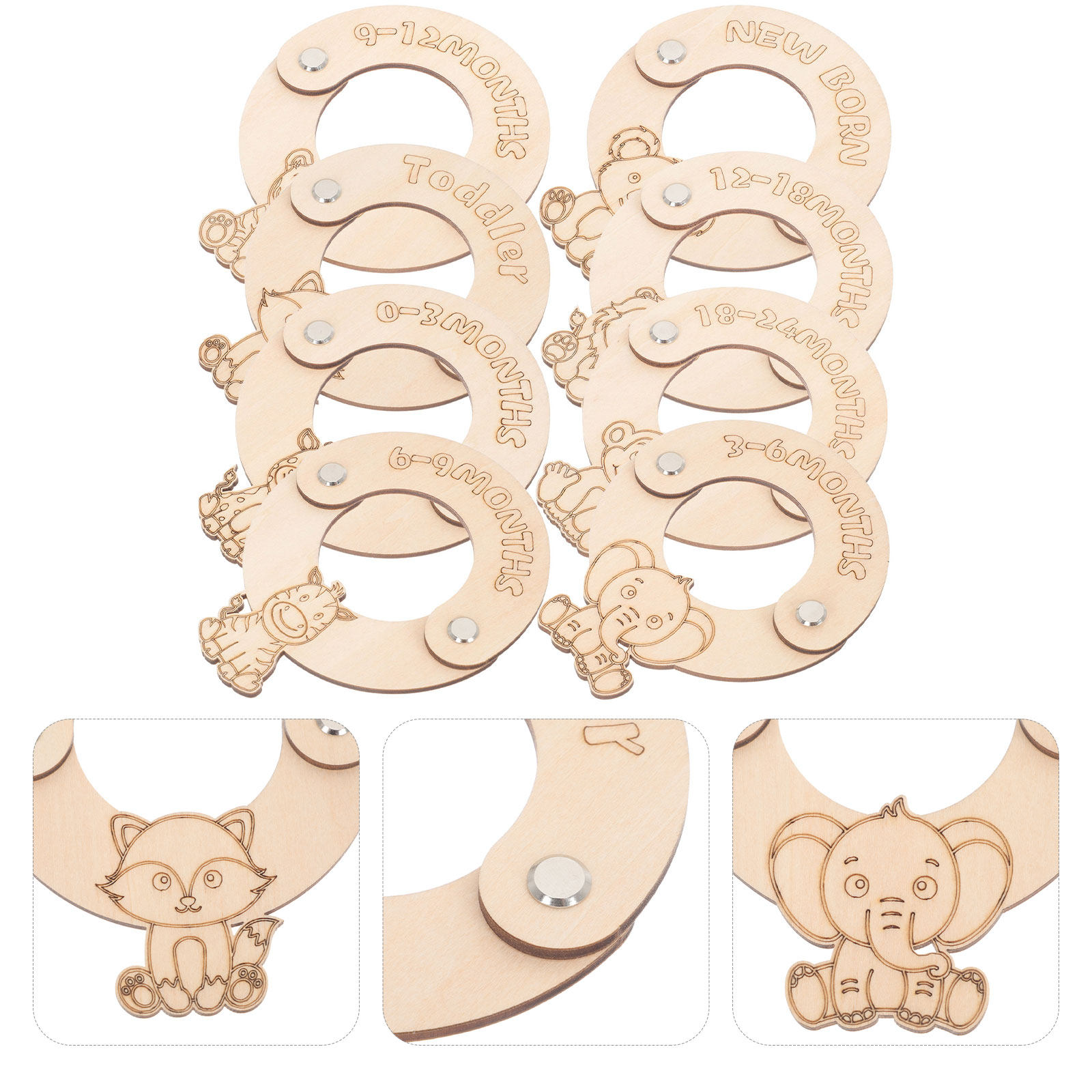 8Pcs Baby Clothes Organizer Wo - Closet Organizer Baby 评论和价格