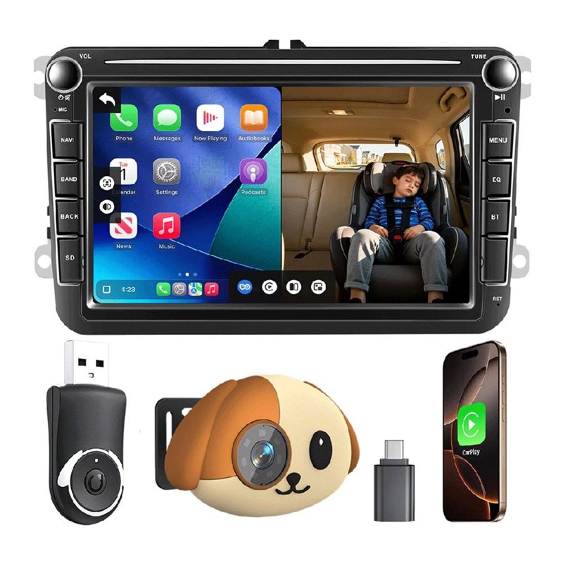 ABQB-Baby Car Camera 150° Wide - Baby Monitor Split Screen 评论和价格