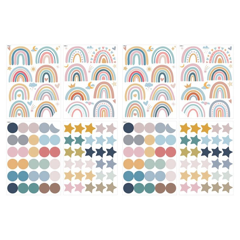A44Z-Boho Rainbow Wall Decals  - Baby Nursery Wallpaper Girl 评论和价格