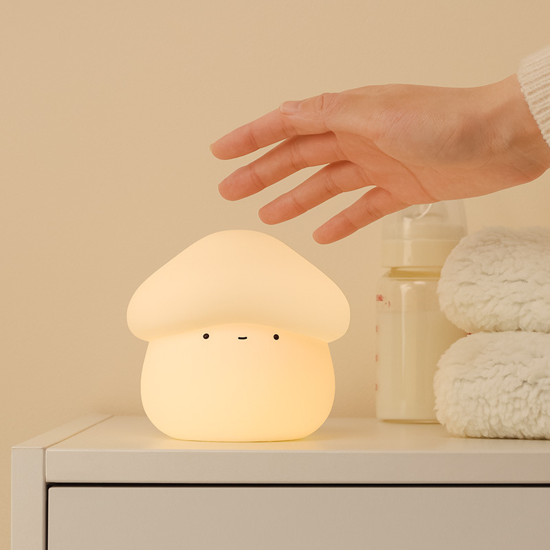 1Pcs Mushroom Head Silicone Ni - Baby Nursery Light 评论和价格