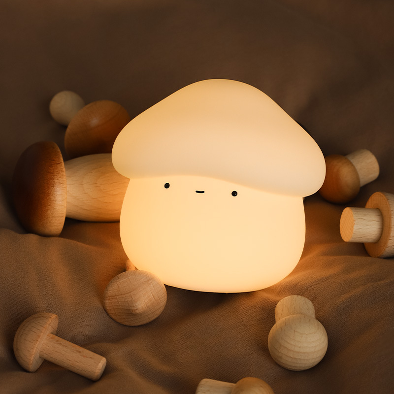 1Pcs Mushroom Head Silicone Ni - Baby Nursery Light 评论和价格