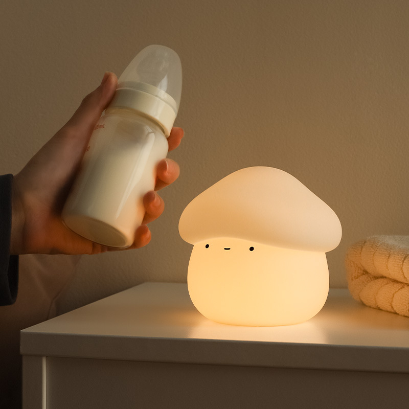 1Pcs Mushroom Head Silicone Ni - Baby Nursery Light 评论和价格