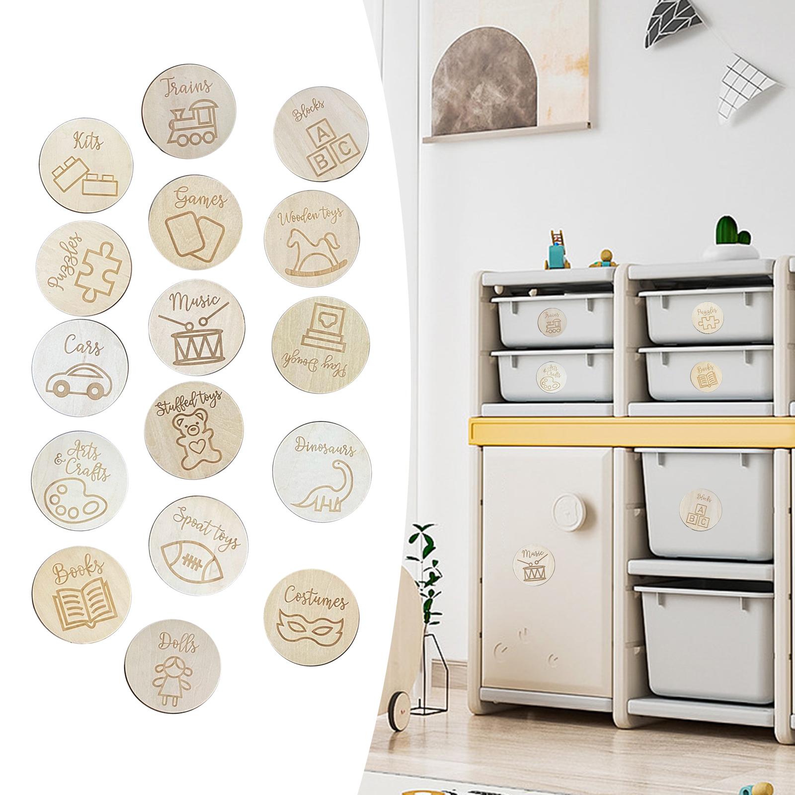 Wooden Storage Tags Baby Nurse - Baby Nursery Bundles 评论和价格