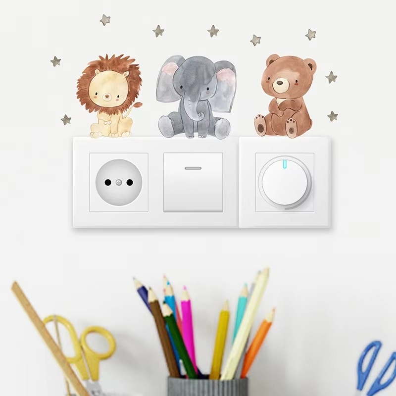 Cute Forest Animals Wall Stick - Baby Nursery Wallpaper Girl 评论和价格