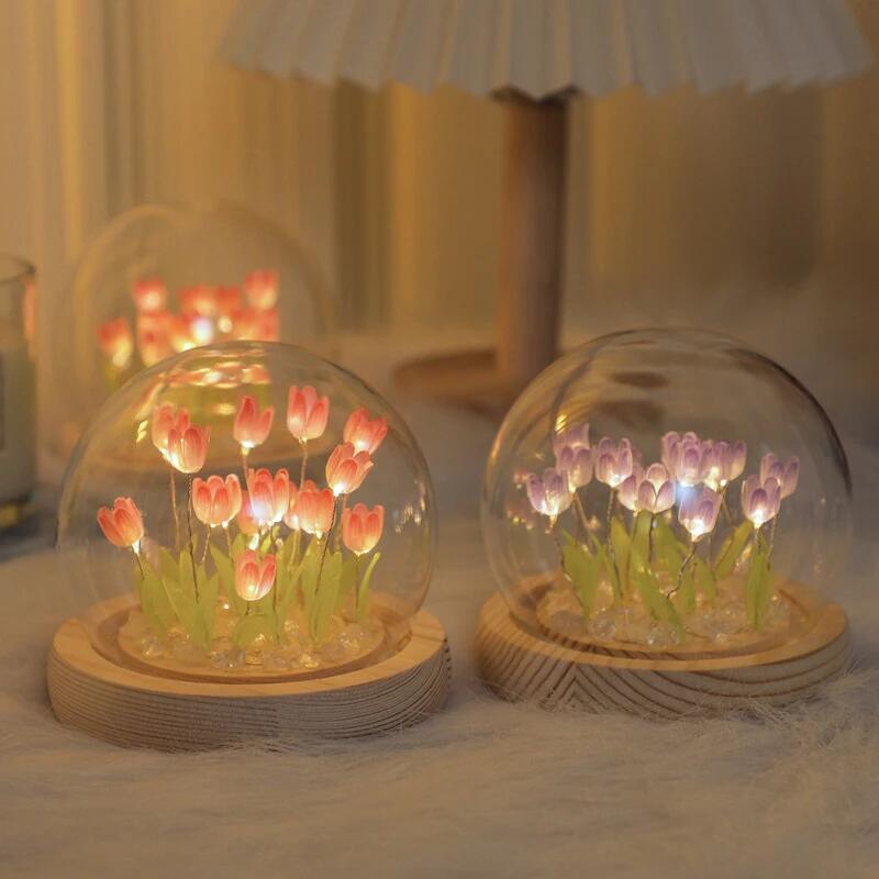 Artificial Tulip Flower Night  - Baby Nursery Light 评论和价格
