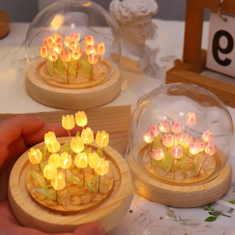 Artificial Tulip Flower Night  - Baby Nursery Light 评论和价格