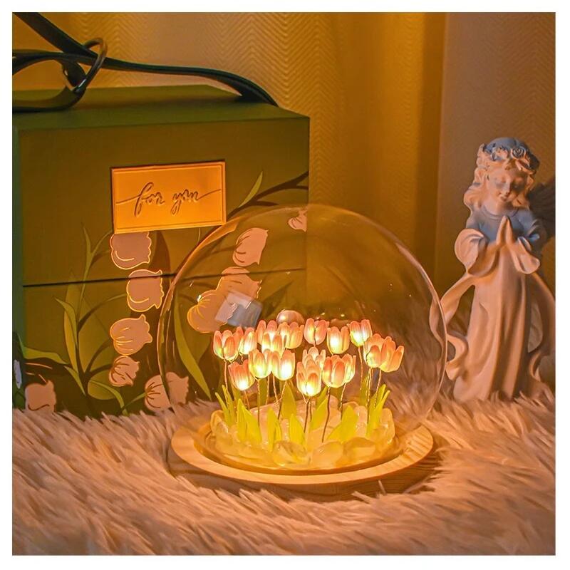 Artificial Tulip Flower Night  - Baby Nursery Light 评论和价格