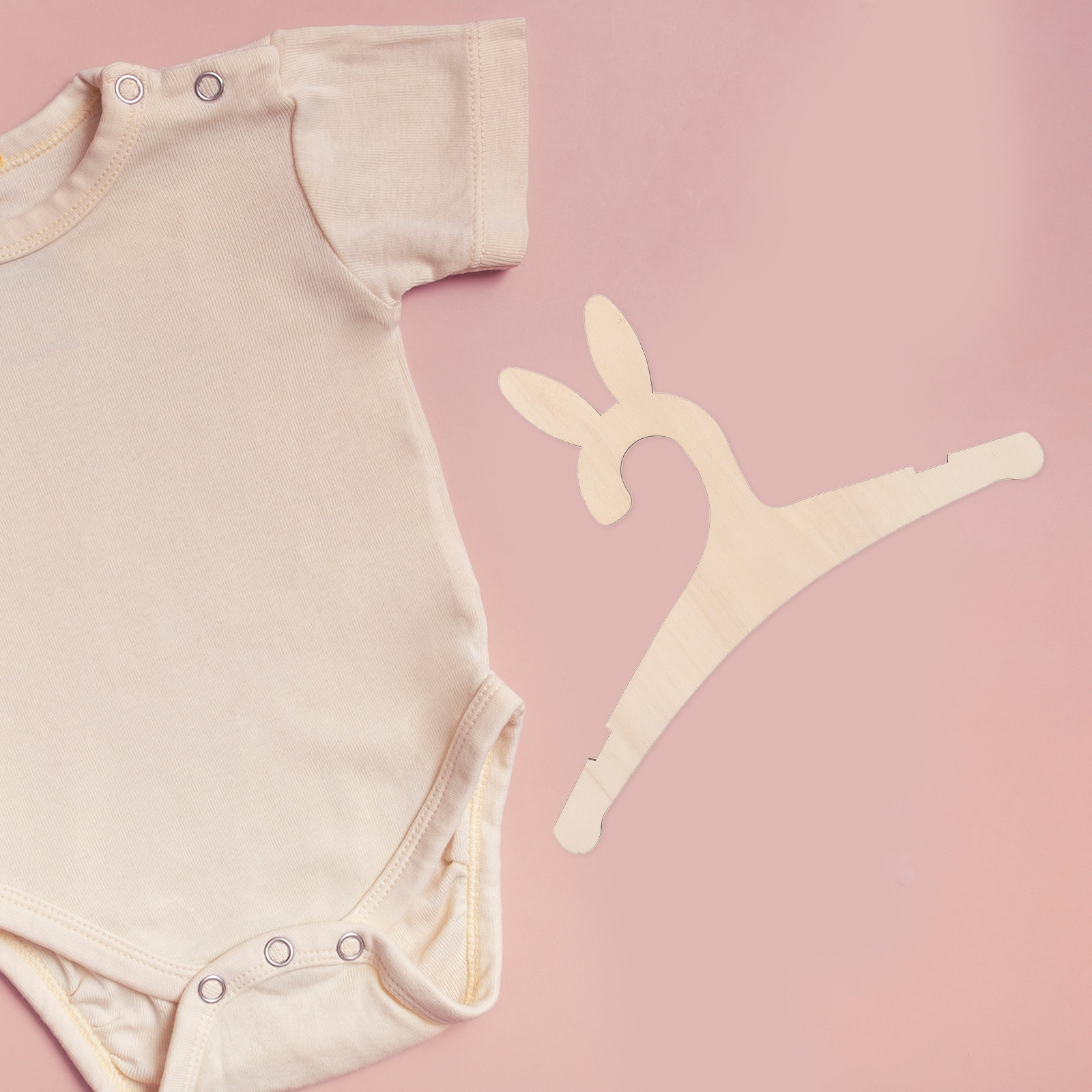 5Pcs DIY Wooden Baby Clothes H - Closet Organizer Baby 评论和价格