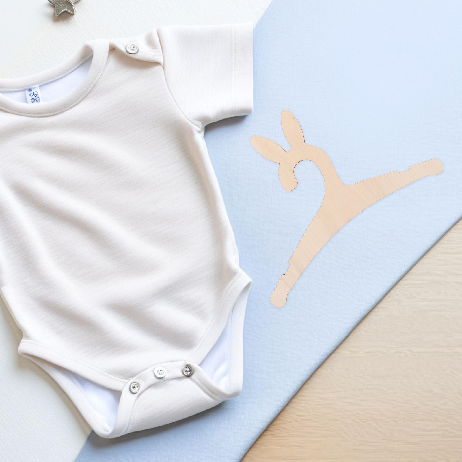 5Pcs DIY Wooden Baby Clothes H - Closet Organizer Baby 评论和价格